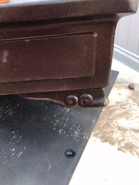 盆栽鉢　時代大きな水庄園長方鉢42x31x10cm窓付き雲足