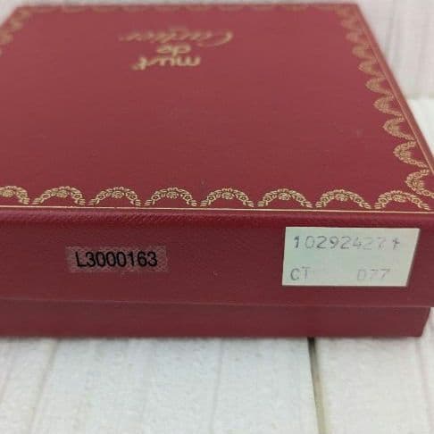 希少】美品 Cartier マストライン 三つ折り財布 がま口 ボルドー 付属品