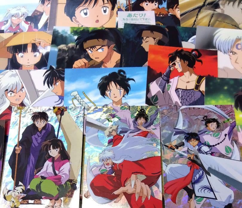 犬夜叉 ブロマイドⅣ 連続当 30付＋3＋1　一束セット