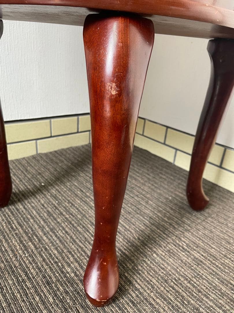 アンティーク ジュエリーチェスト 4段 猫脚 半円