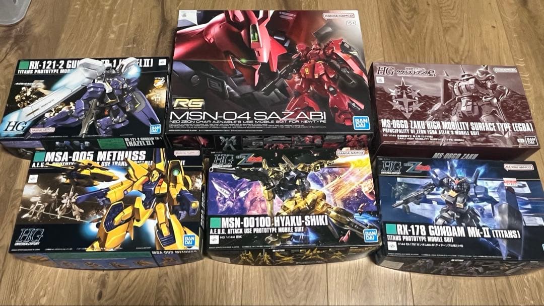 ガンプラまとめ売り　HG RG 6セット