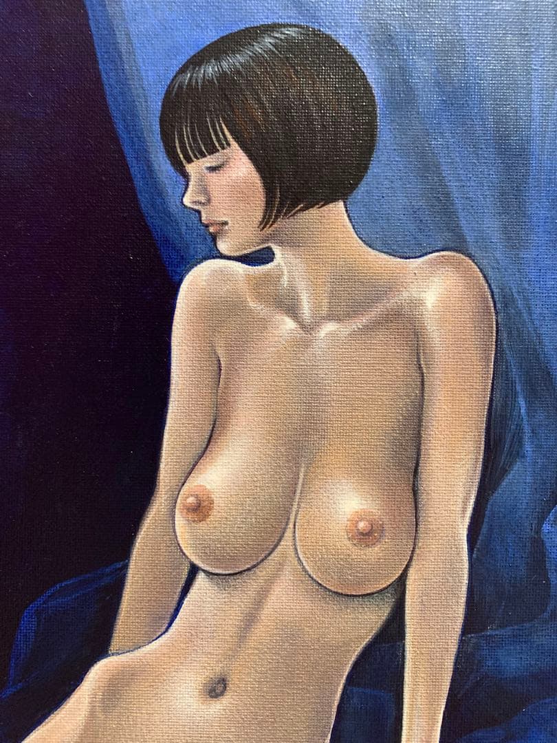 アクリル画　裸婦　美人画