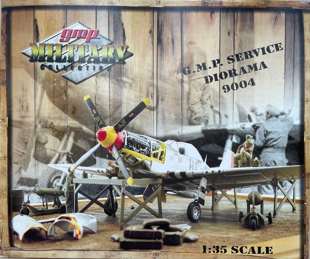 絶版新品希少GMP/ 1/35 P51Dマスタング“Old Crow”ジオラマ付