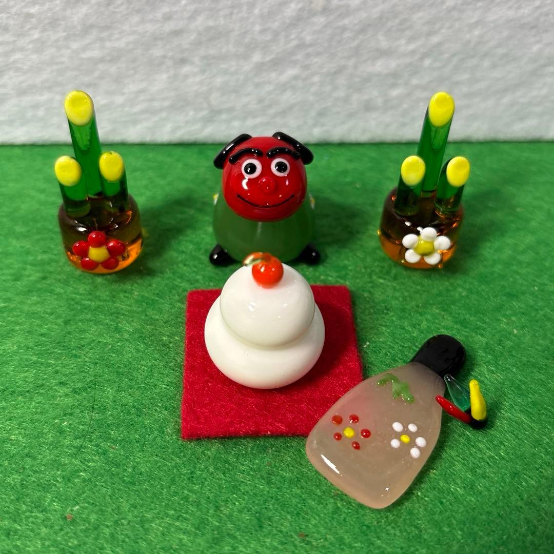 やさまる　ガラス細工　ミニチュア