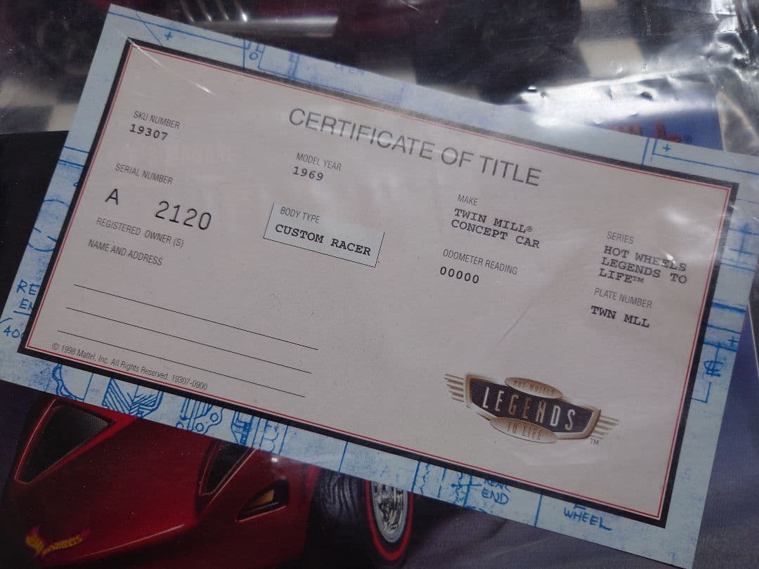 ミニカー HotWheels LEGENDS TO LIFE Twin Mill 1/24