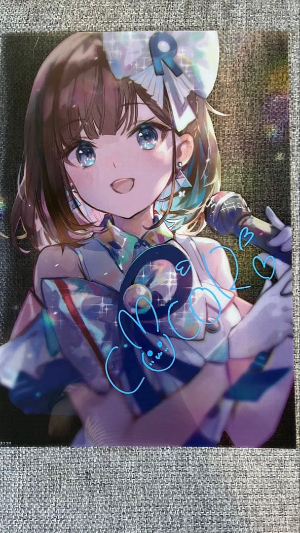 根羽清ココロ　A3クリアポスター　直筆サイン入り