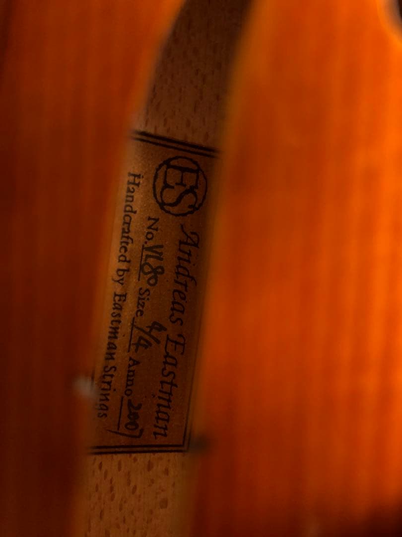 【駒&魂柱調整済.更新有②】Eastmanバイオリン VL80 4/4 2007