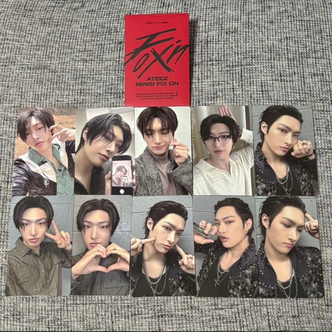 ATEEZ ミンギ HBD FIX ON ポップアップ トレカ コンプセット②
