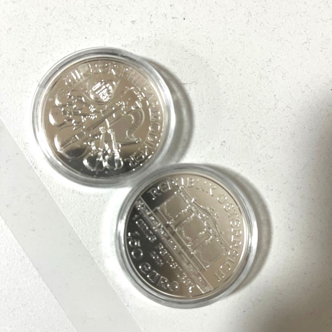 オーストリアウイーン銀貨1オンス2021【クリアケース付き】5枚【新品未使用】