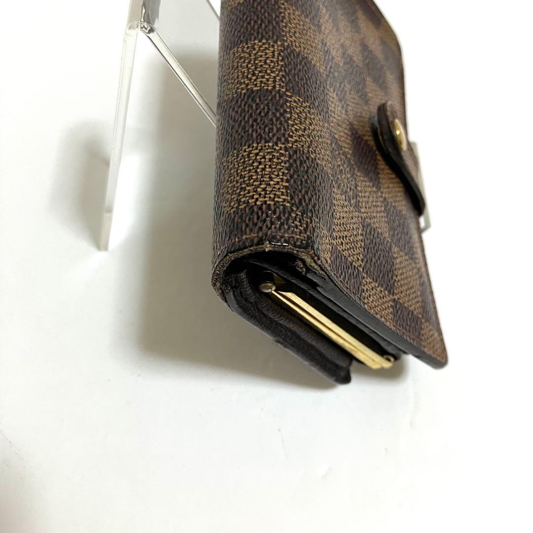 ルイヴィトン ダミエ がま口財布 二つ折り財布 ポルトフォイユ ヴィエノワ