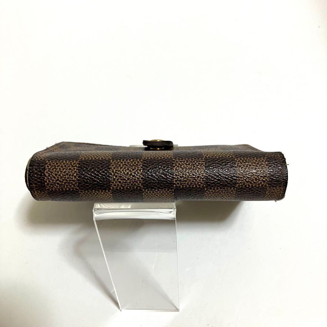 ルイヴィトン ダミエ がま口財布 二つ折り財布 ポルトフォイユ ヴィエノワ