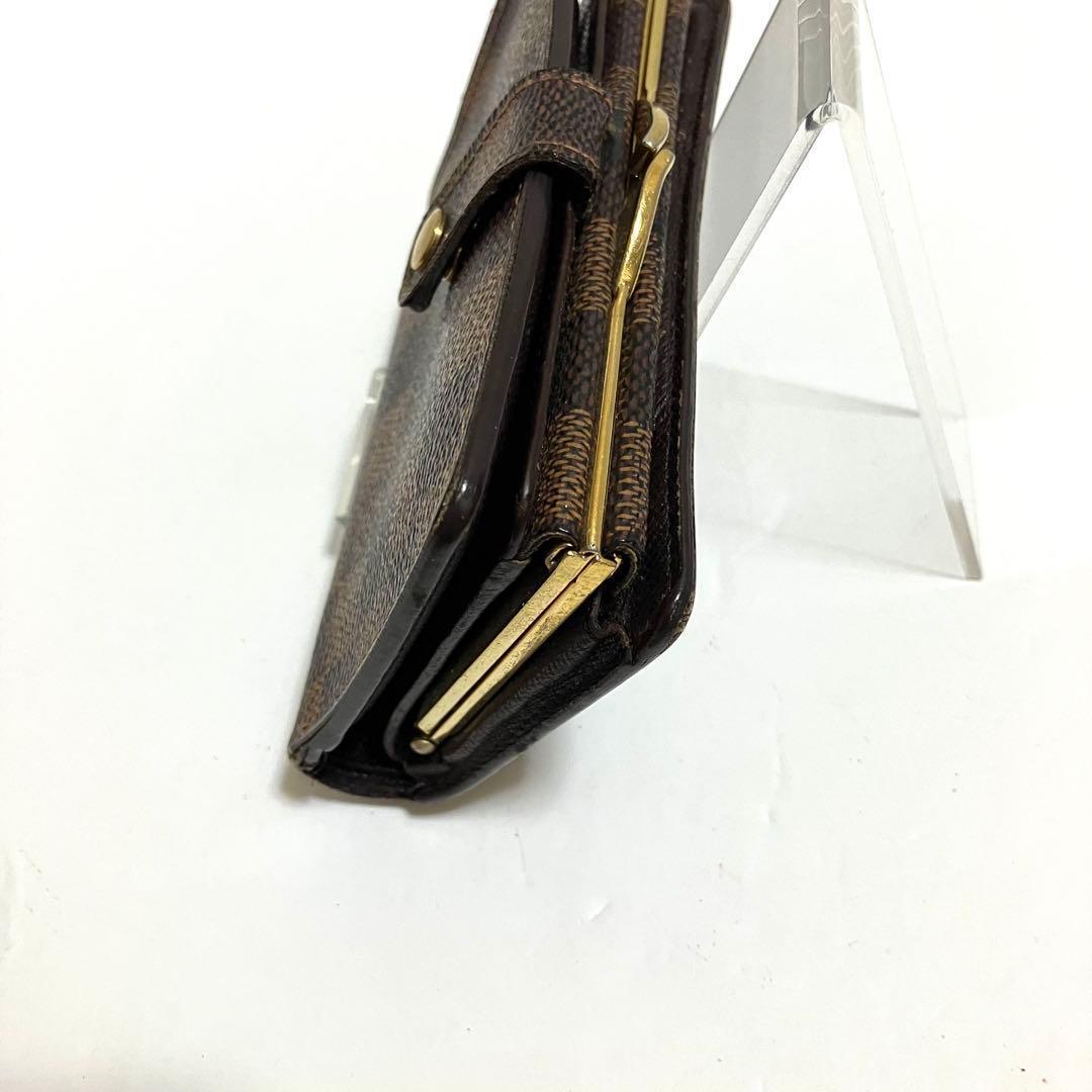 ルイヴィトン ダミエ がま口財布 二つ折り財布 ポルトフォイユ ヴィエノワ