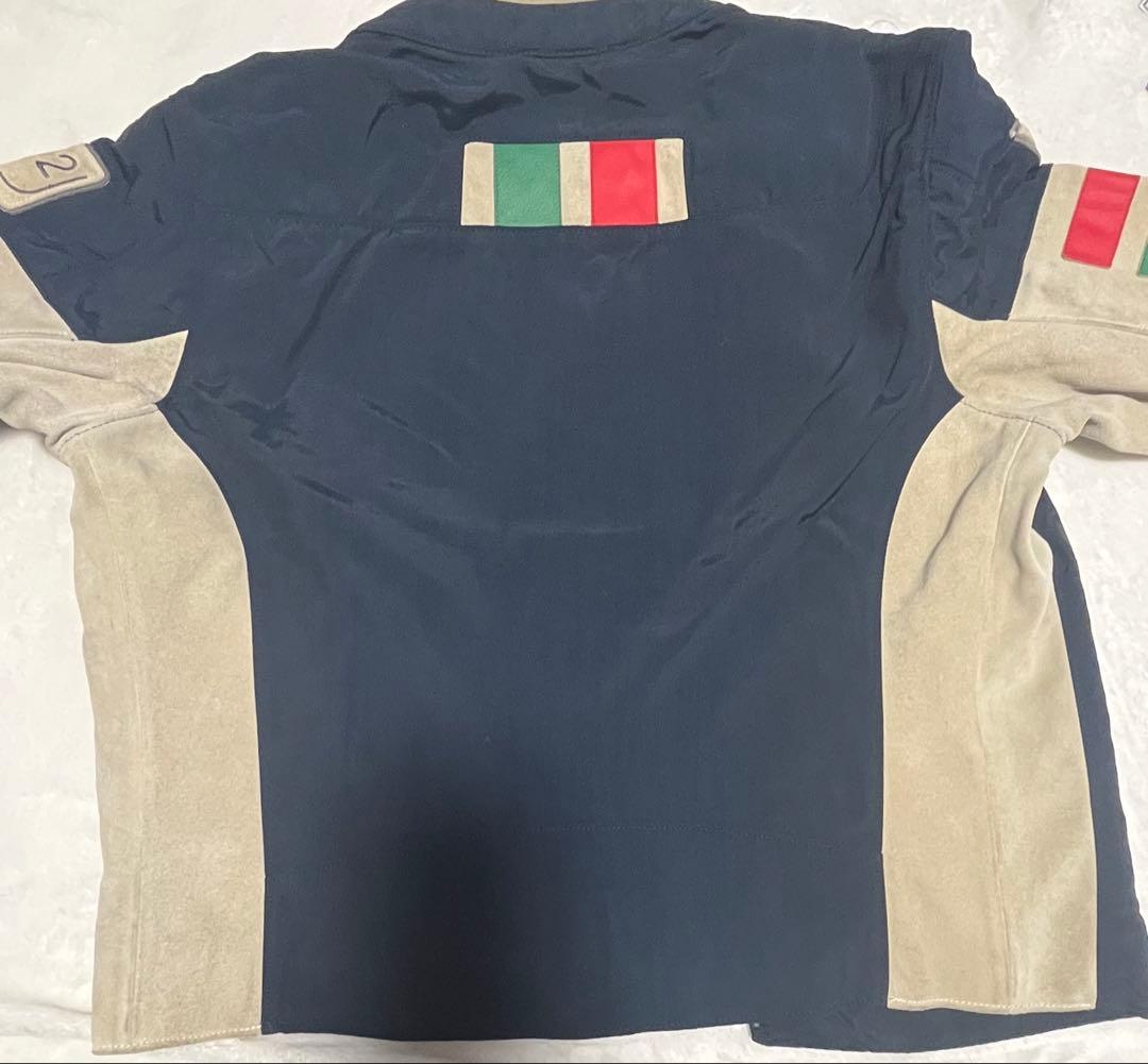 ハイドロゲン　ライダースジャケット FIAT ネイビー 46