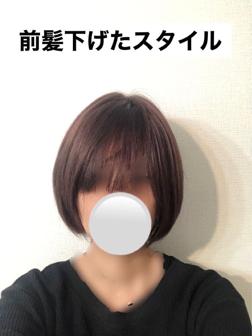 人毛100% ショートボブ ダークブラウン　未使用