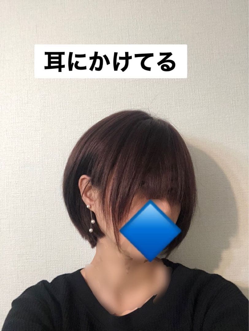 人毛100% ショートボブ ダークブラウン　未使用