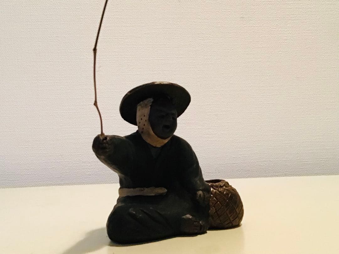 旧家初蔵出し 郷土玩具 民藝品 橋人形 釣り人形 二体セット