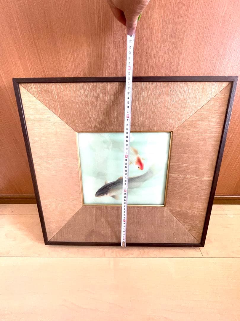 【価格交渉大歓迎】安藤造 七宝 双鯉図 陶額 共箱