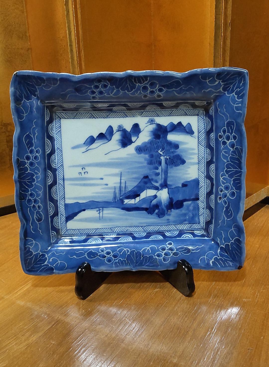 古伊万里　染付　江戸