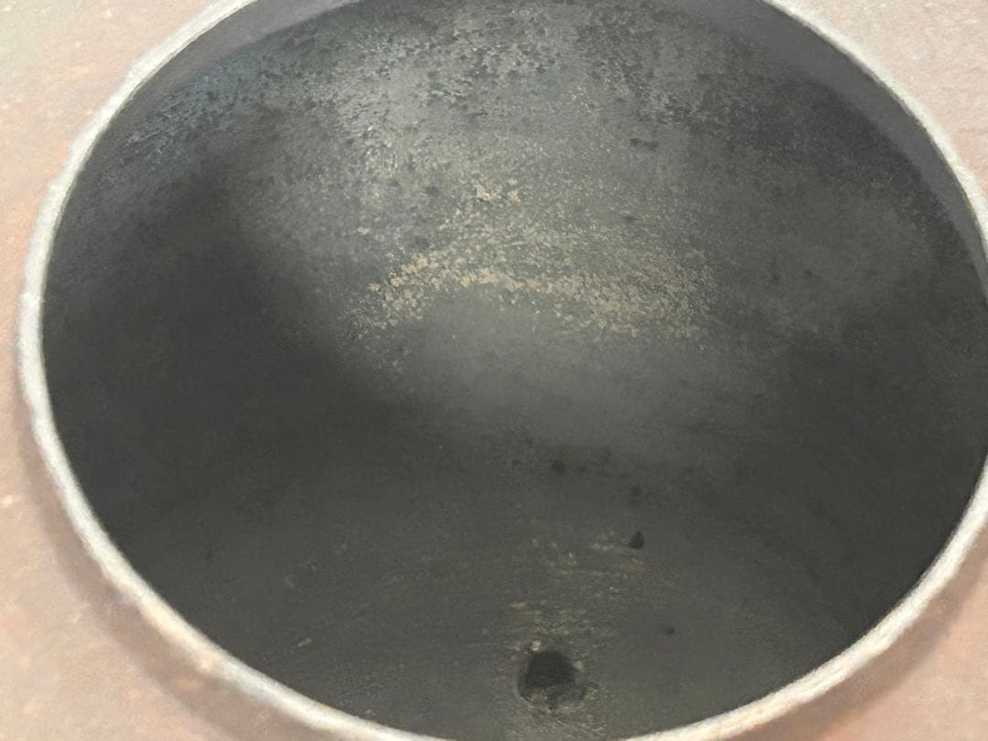 釜師 菊地政光 尻張釜 老松文 炉釜 共箱 茶道具　-484-