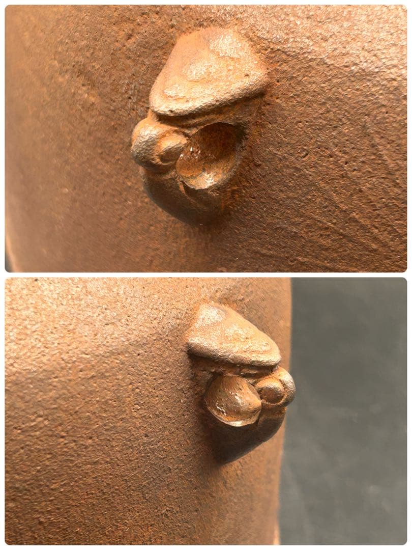 釜師 菊地政光 尻張釜 老松文 炉釜 共箱 茶道具　-484-