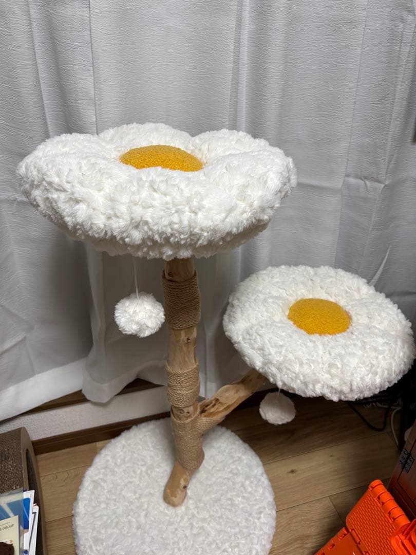花型キャットタワー 高さ87cm