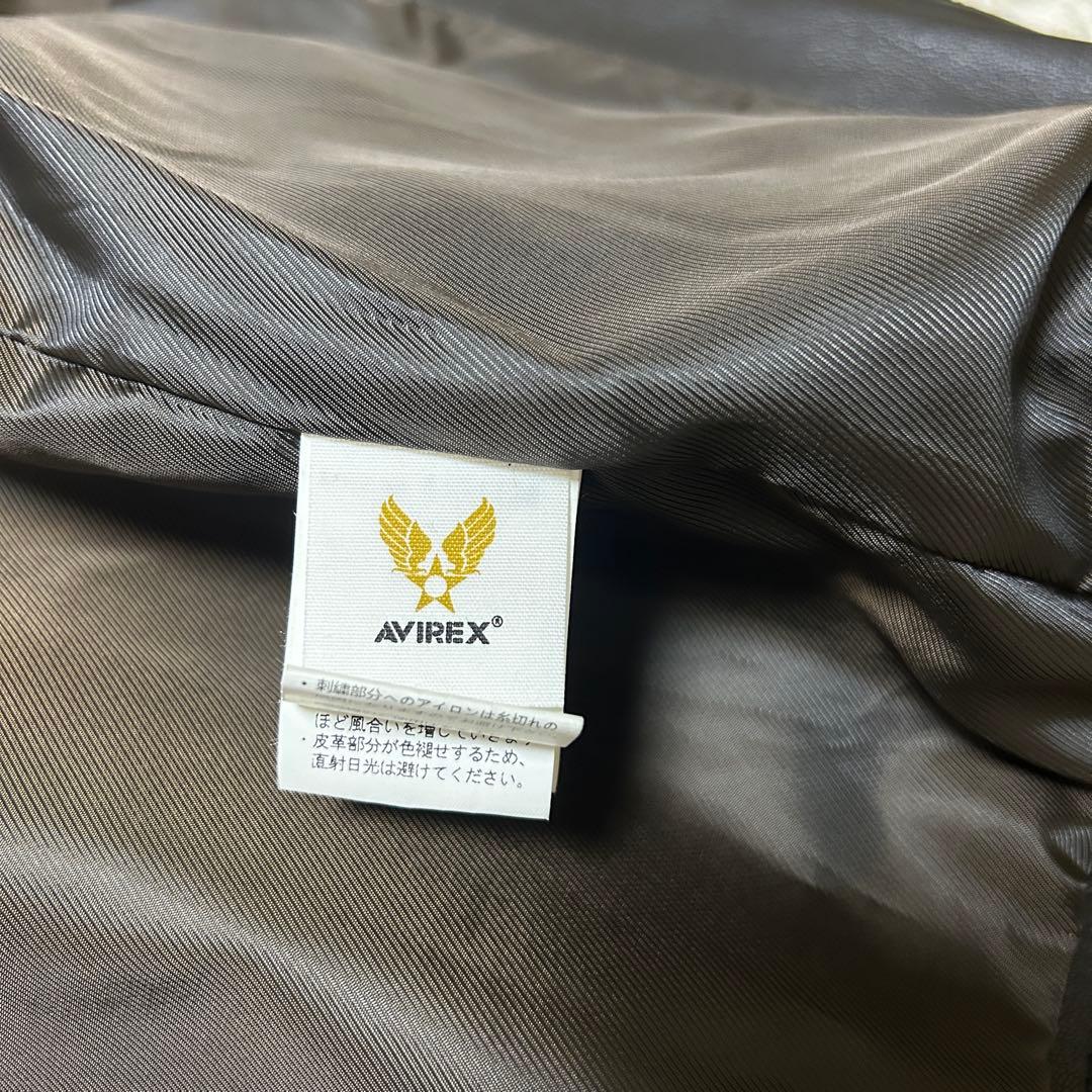【新品未使用タグ付✨】AVILEX レザー　ライダース　4L やぎ革　黒　極美品