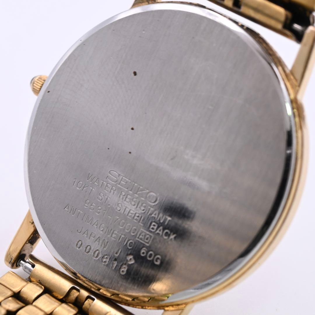 SEIKO セイコー Dolce メンズ 腕時計 ゴールド 新品電池