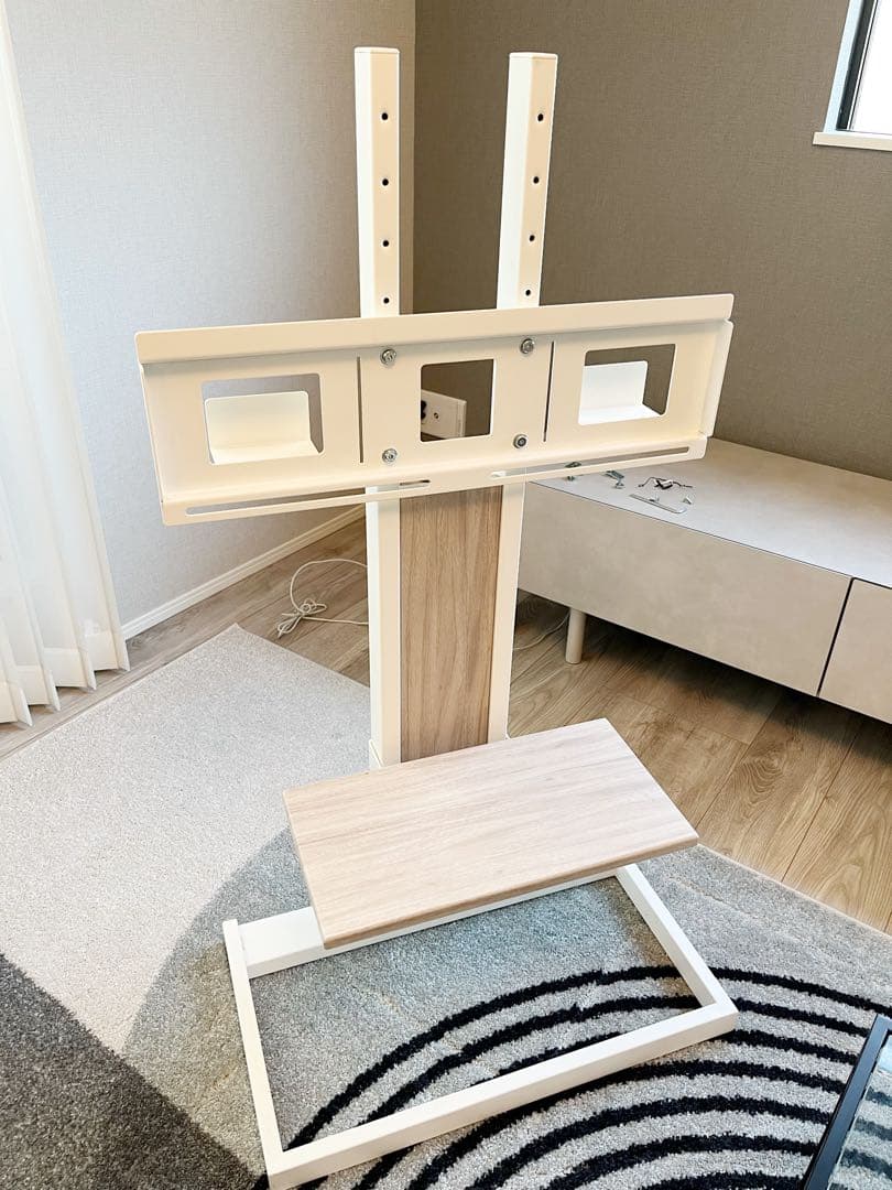 ハヤミ工産 テレビスタンド 65v型まで対応 ホワイト KF-260W