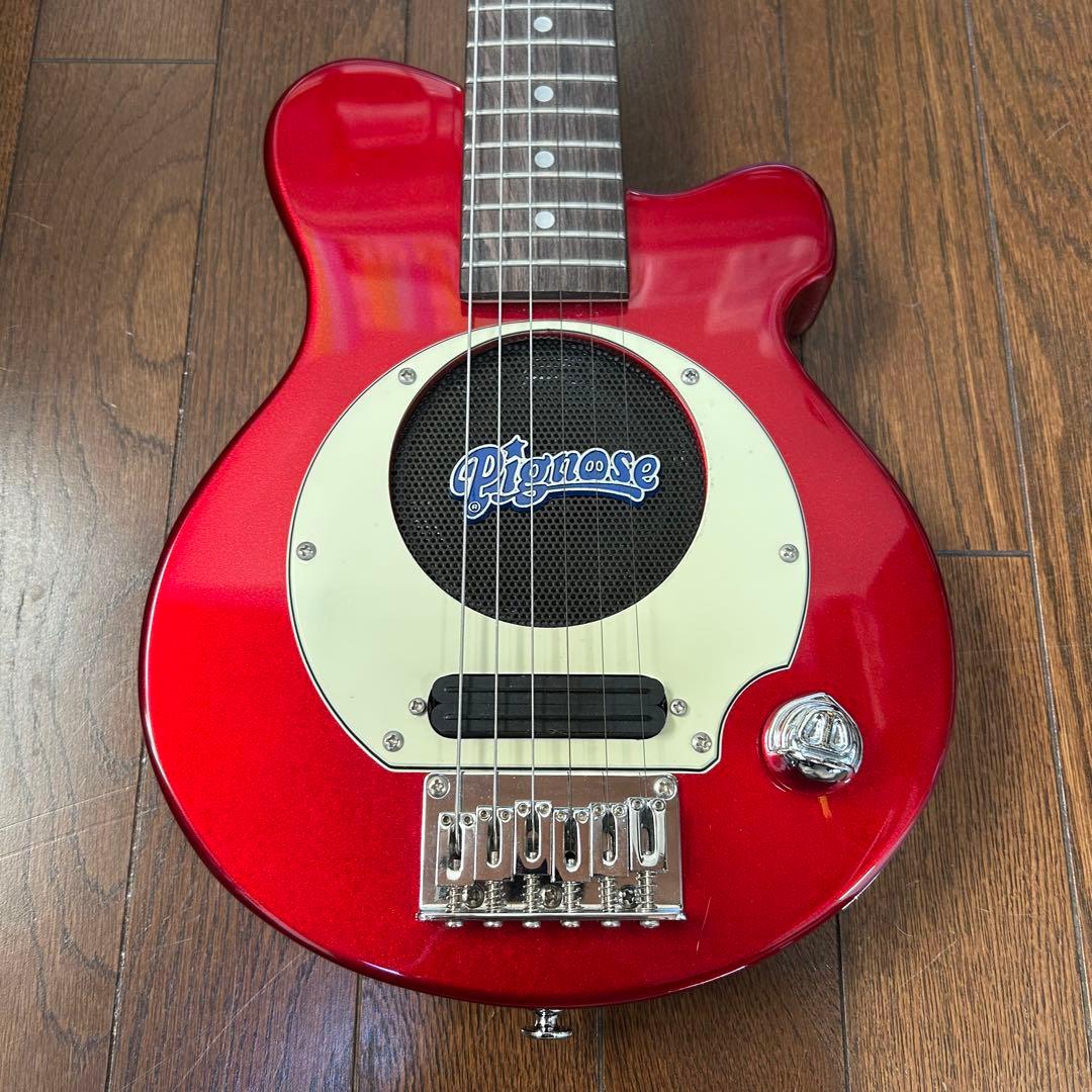 Pignose　ピグノーズ　エレキギター　レッド　アンプ内蔵ギター　美品