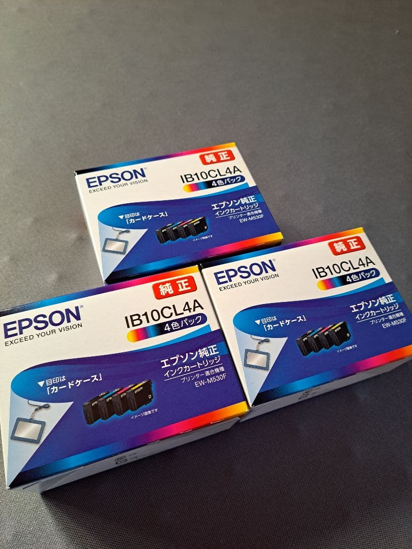 EPSON IB10CL4A インクカートリッジ 4色パック　3個セット　純正