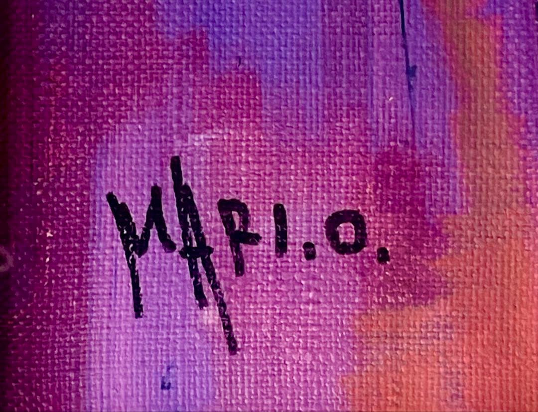 折橋真理子　【真作 】「しくらめん」油彩8号 パリの窓辺　一枚の繪取扱　人気作品