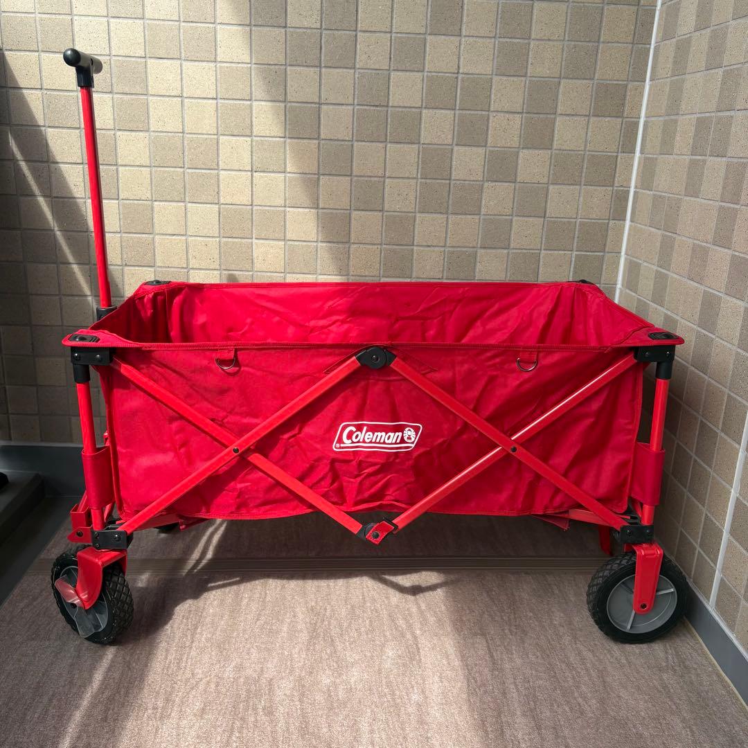 Coleman コールマン キャリーカート アウトドアワゴン　レッド　赤色