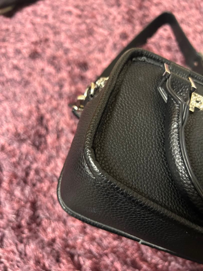 pium ハートポーチ付きミニボストンバッグ