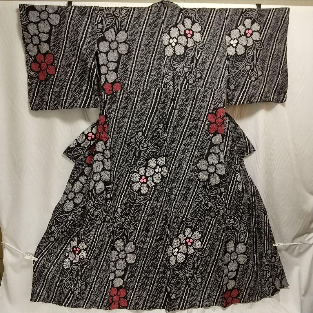 東京ますいわ屋 有松絞り浴衣 濃紺 身丈144