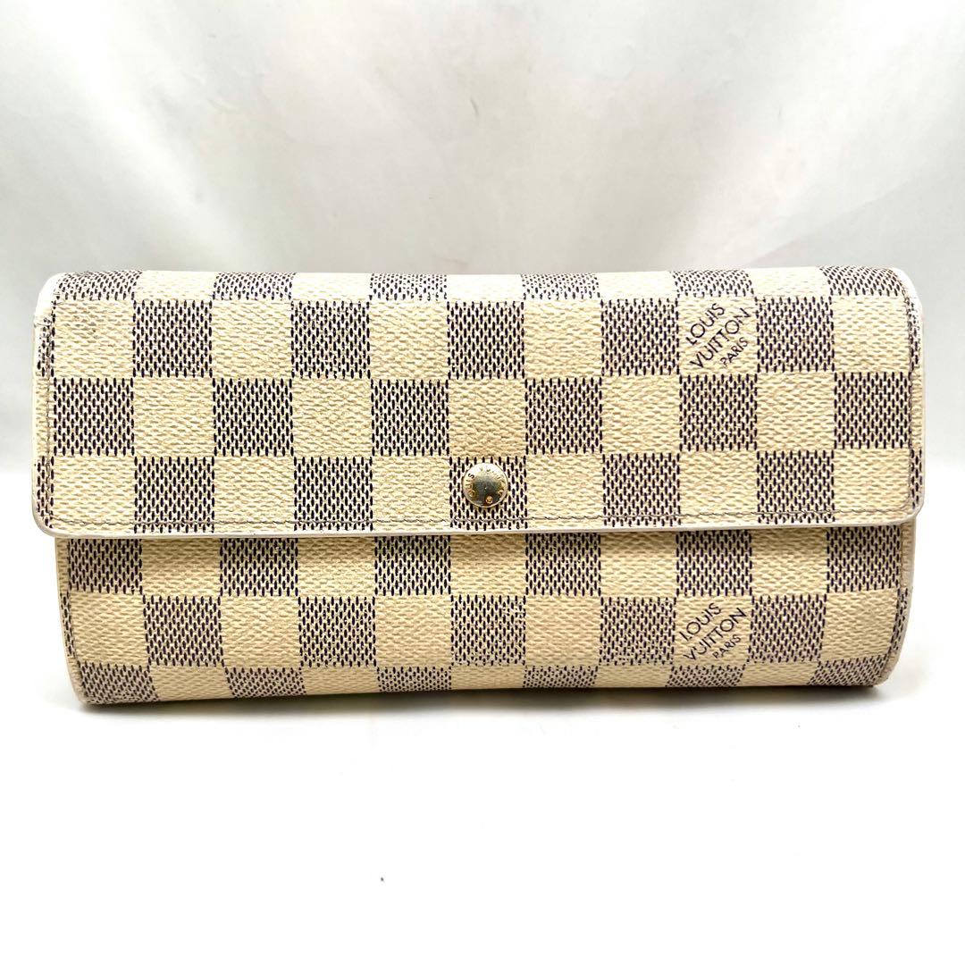 ルイヴィトン ポルトフォイユ サラ ダミエ アズール N61735 長財布