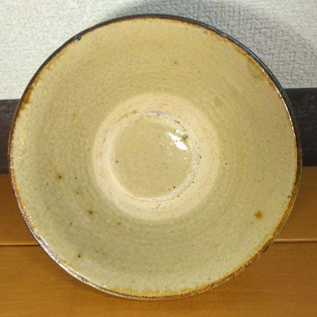 人間国宝 金城次郎 魚紋茶碗 栞 共箱 美品 壺屋焼 壷屋焼 やちむん 魚2匹