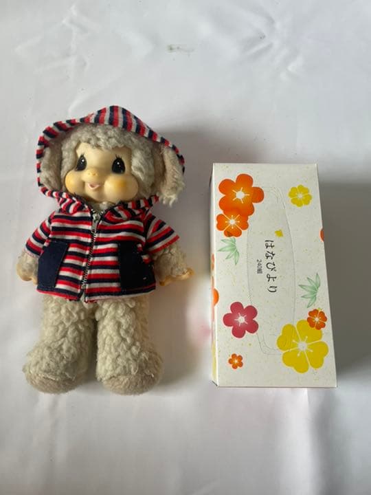 セキグチ 旧ロゴ 仔羊 ぬいぐるみ パーカー付き 当時物 昭和レトロ 羊 ヒツジ