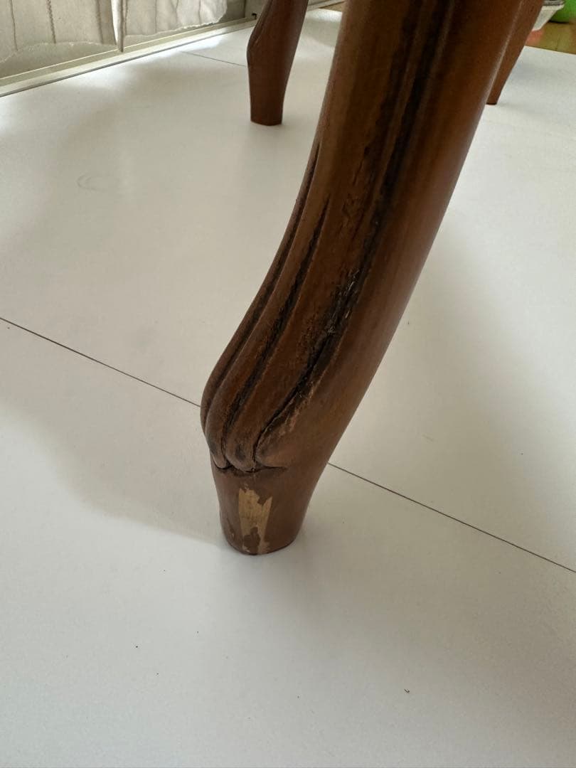 大理石 ロココ調 クラシック 猫脚 コンソールテーブル 電話台 家具