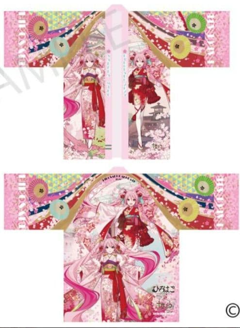 桜ミク　ひろはこ 2024　桜舞法被　Art by iXima