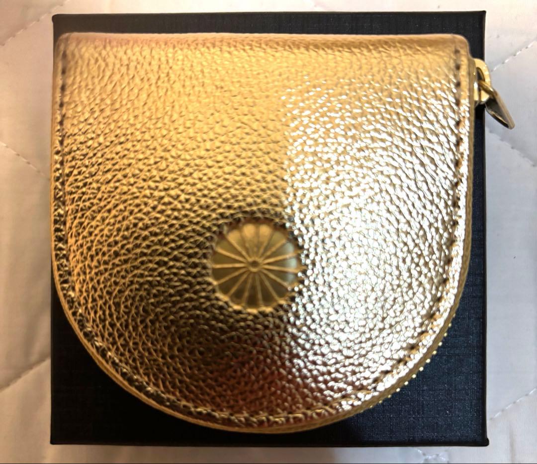 【皇居限定】 馬蹄型小銭入 ゴールド ケース　財布 金