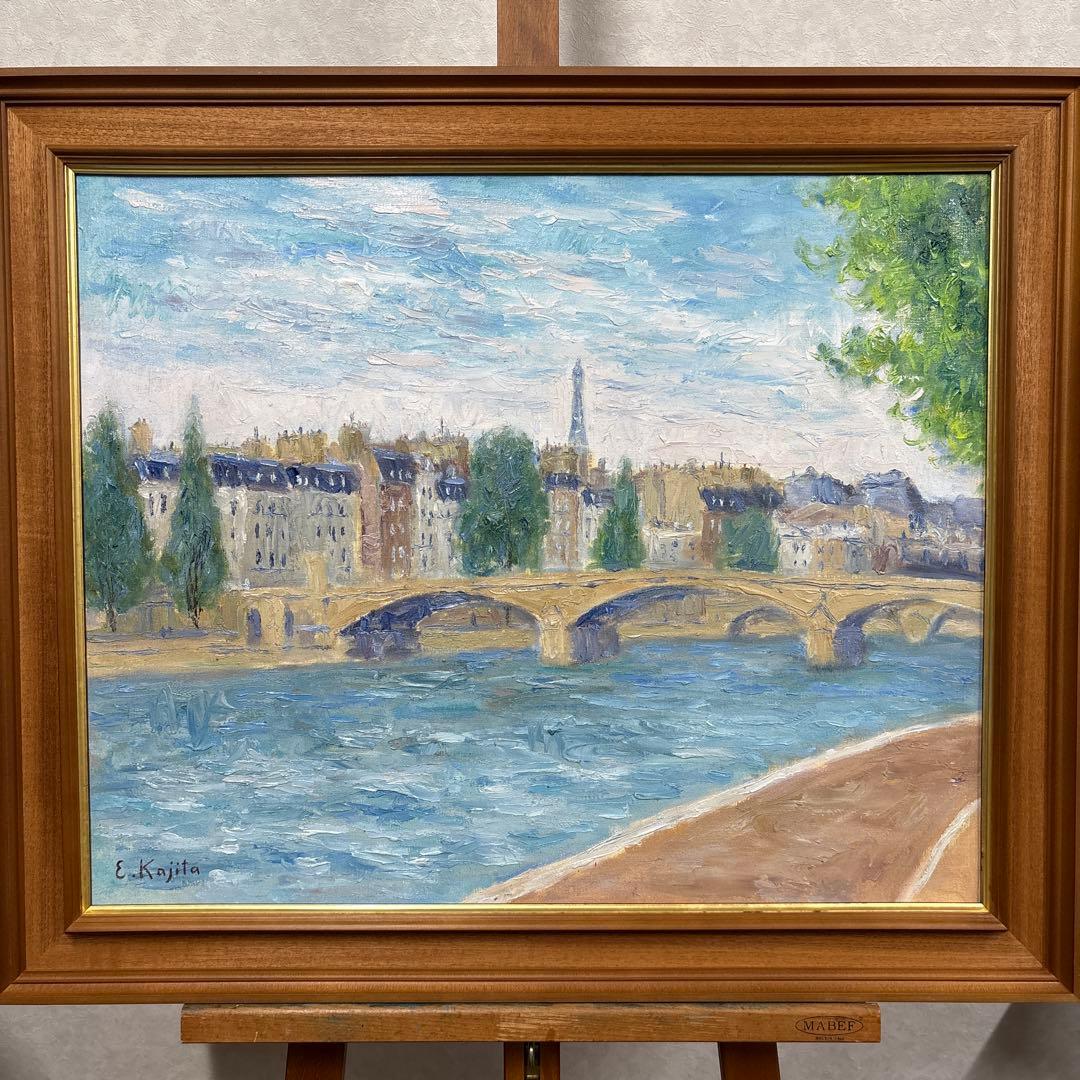 画家　梶田英一　油彩画