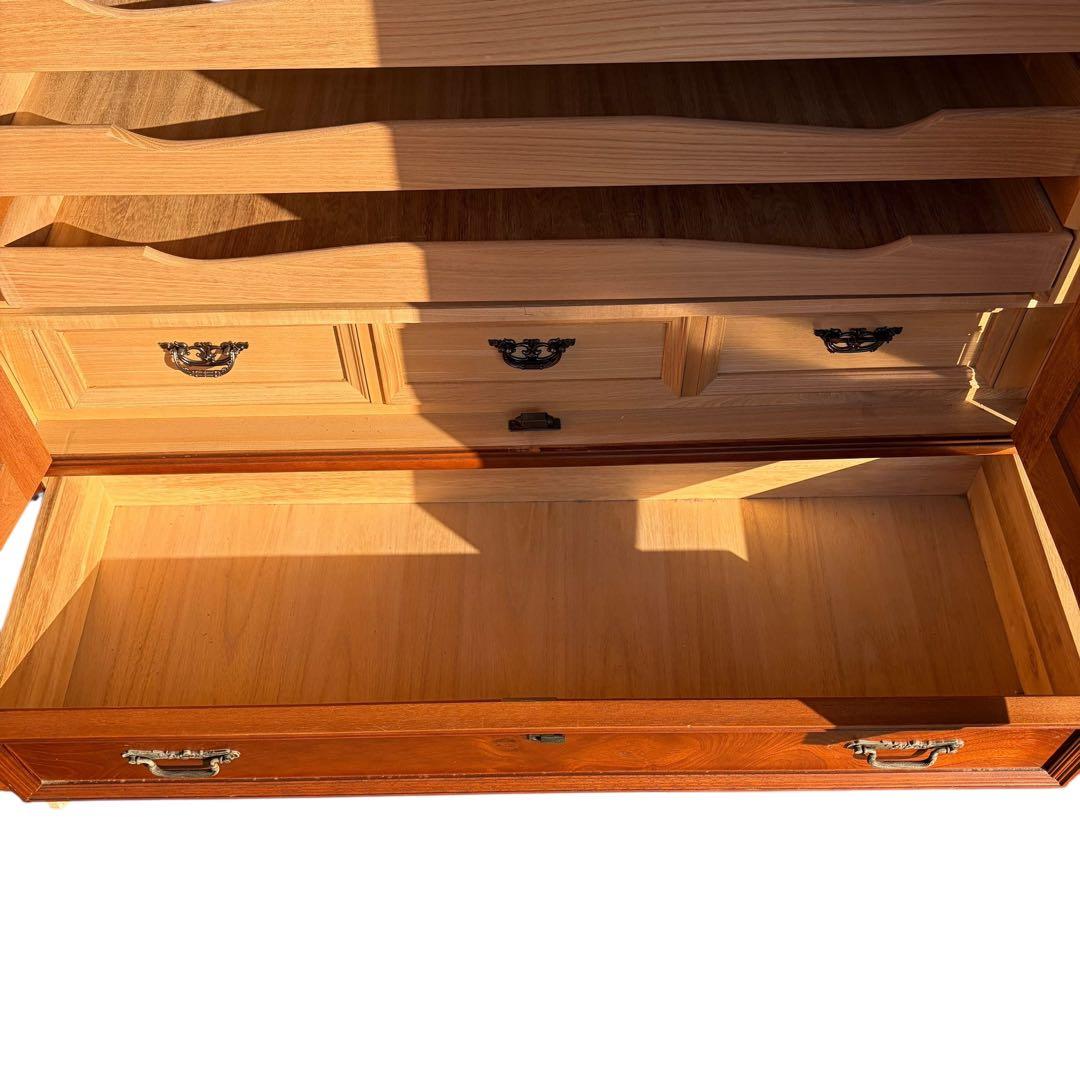 【美品】桐箪笥 桐タンス 和箪笥 10段 装飾 着物 高級