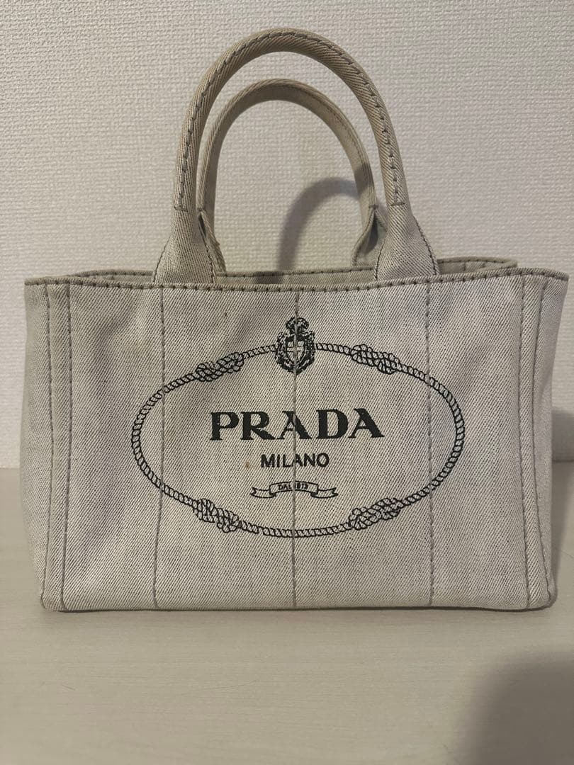 PRADA プラダ 2WAY デニム生地ショルダーバッグ