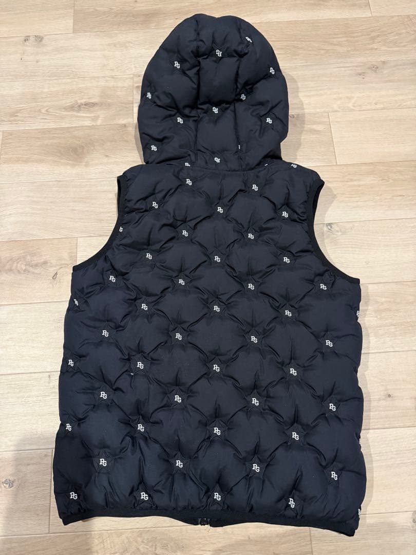【試着のみ】PEARLY GATES フード付きダウンベスト サイズ0