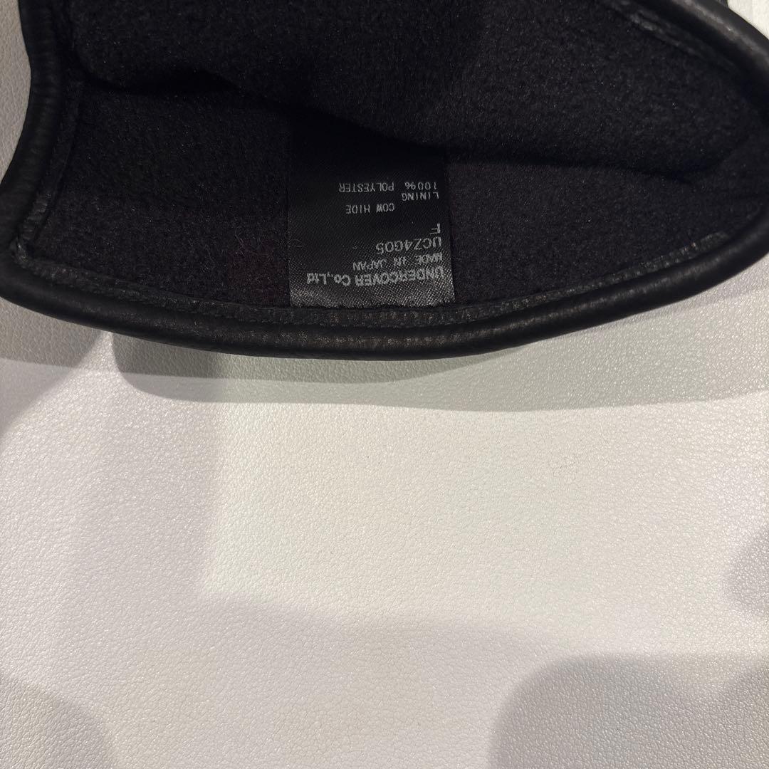 【最終値下げ価格】UNDERCOVER カウレザーグローブ　ブラック