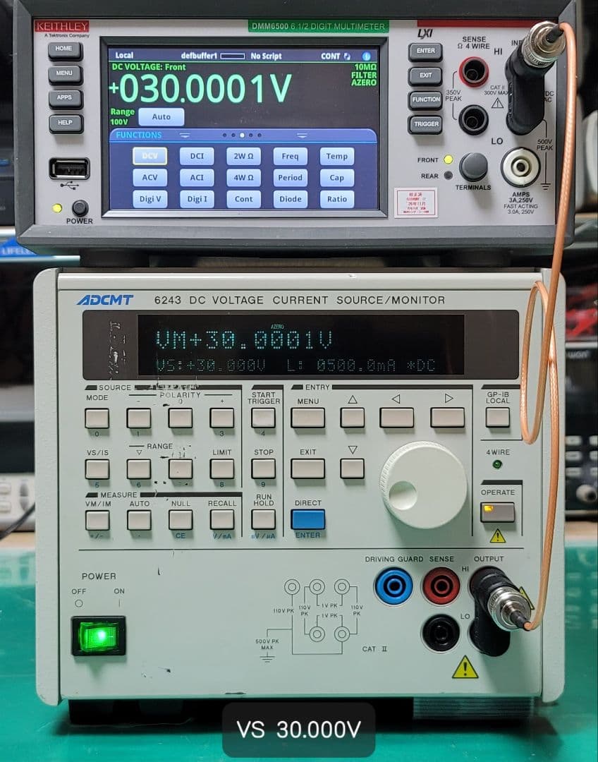 ADCMT 6243 直流 電圧/電流源 動作良好 現状品