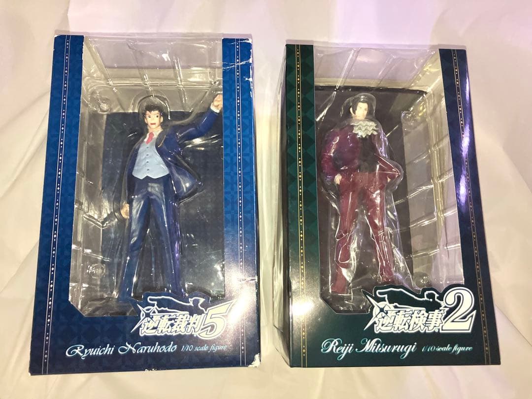 逆転裁判 成歩堂 御剣 1/10スケールフィギュア 逆転検事