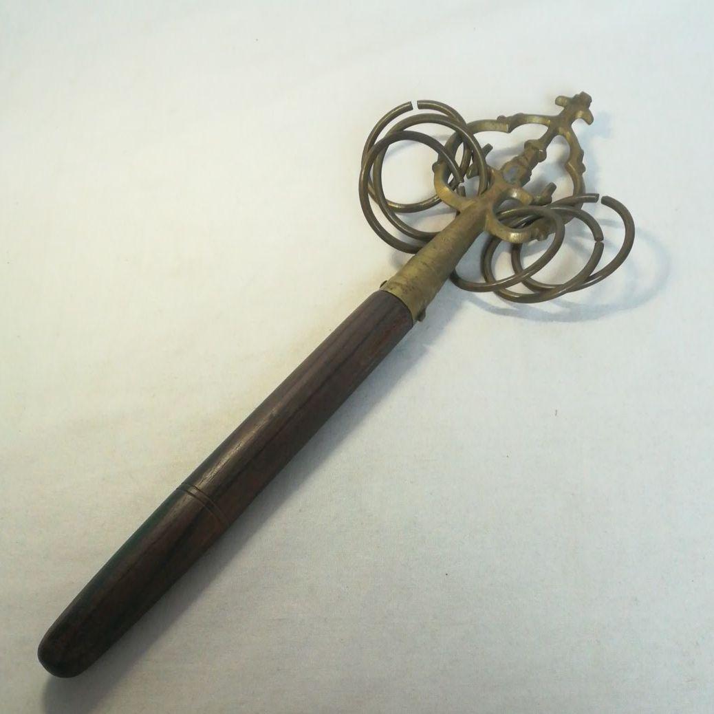 六輪錫杖　手錫杖　密教仏具　仏具