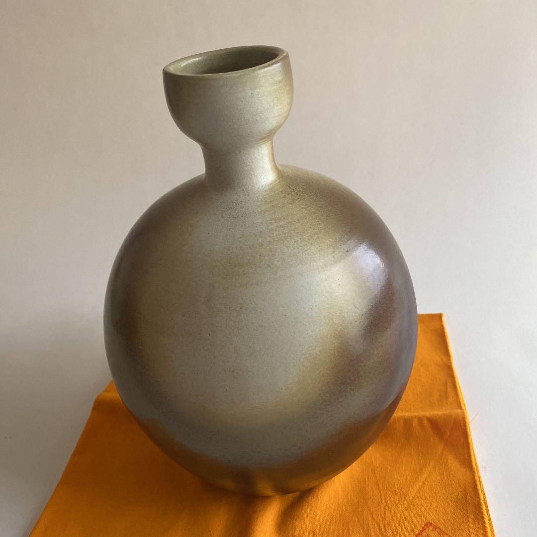 花瓶 陶器 一位窯 田中一晃作 美品 新品未使用