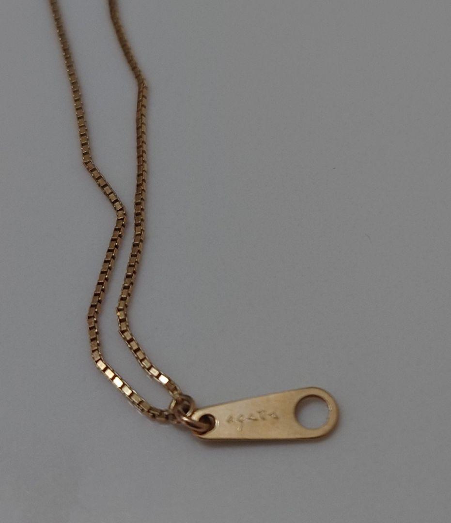 ☆agete K10ゴールド 2連チェーンアンクレット☆